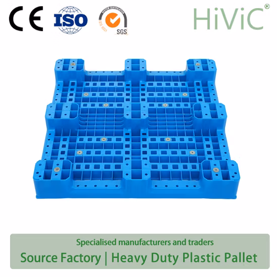 1200X1000 HDPE Легкий пластиковый поддон с простой палубой Hygeian