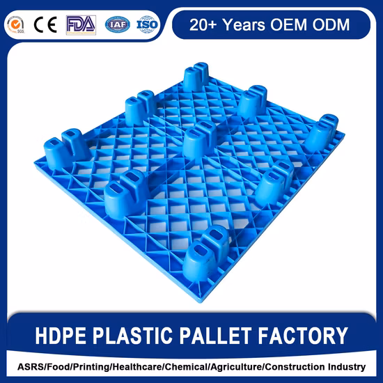 Легкий HDPE Стандартный Прочный Нестабильный пластиковый поддон Цена в Китае